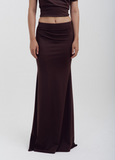 Falda Mercedes Café